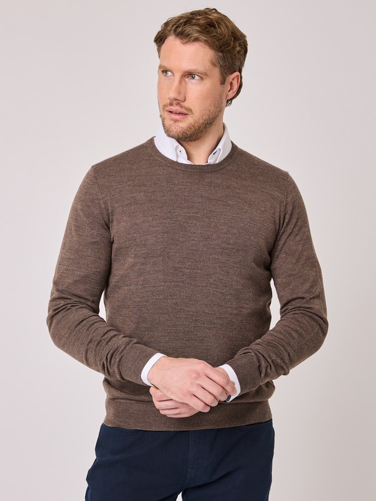 Ledger merino genser 7512614_ICM-VESB-A25-Modell-Front_chn=vic_4125_Ledger merino genser ICM.jpg_Front||Front