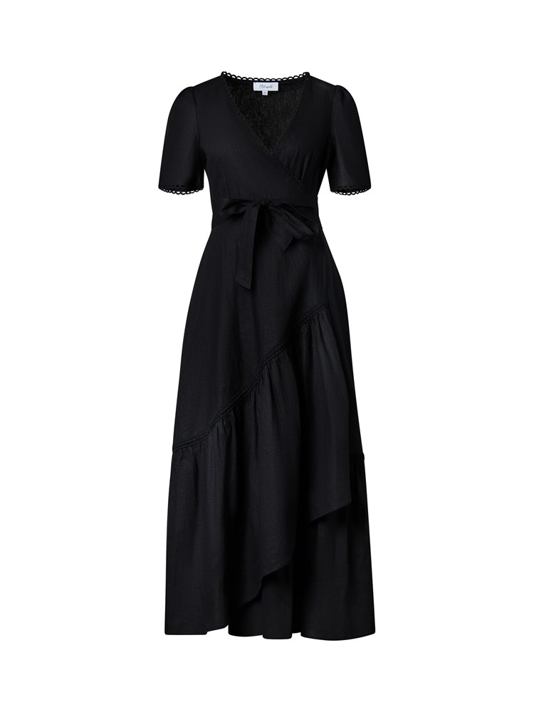 Marie omslagskjole 7512666_ID2-MELL-A25-Modell-Front_chn=vic_7703_Marie omslagskjole ID2.jpg_Front||Front