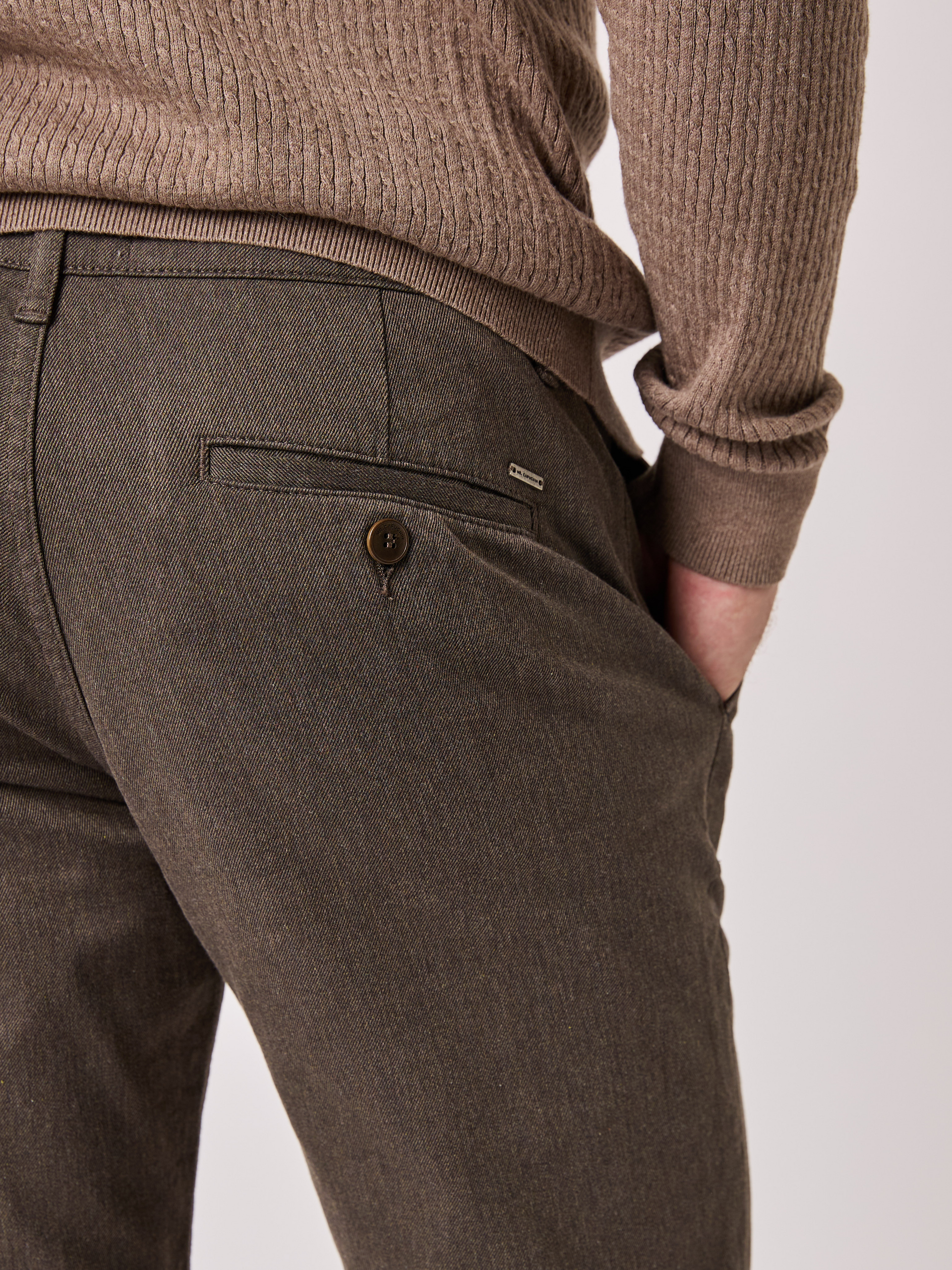 Regular melange chino After Dark | VIC