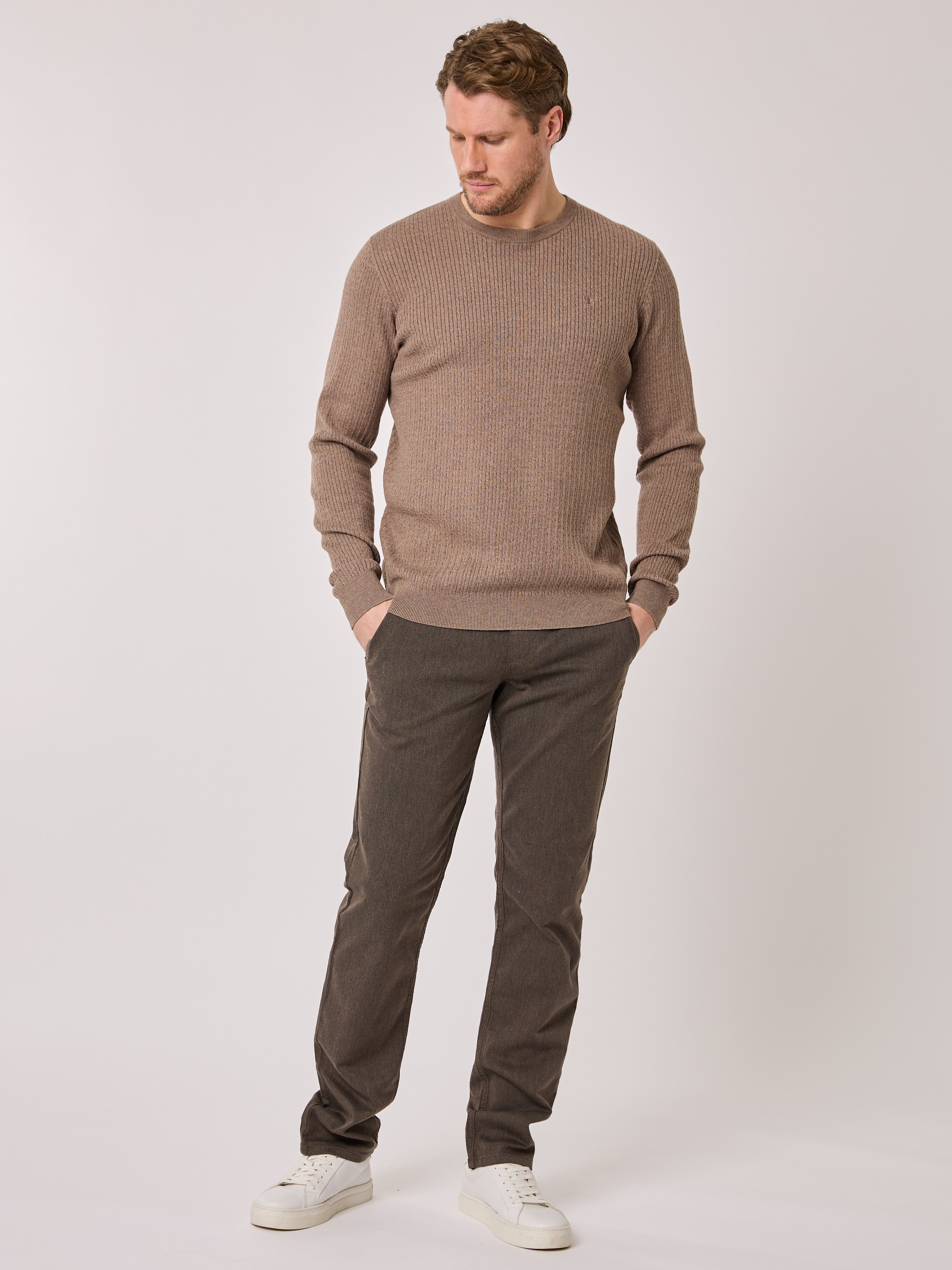 Regular melange chino After Dark | VIC