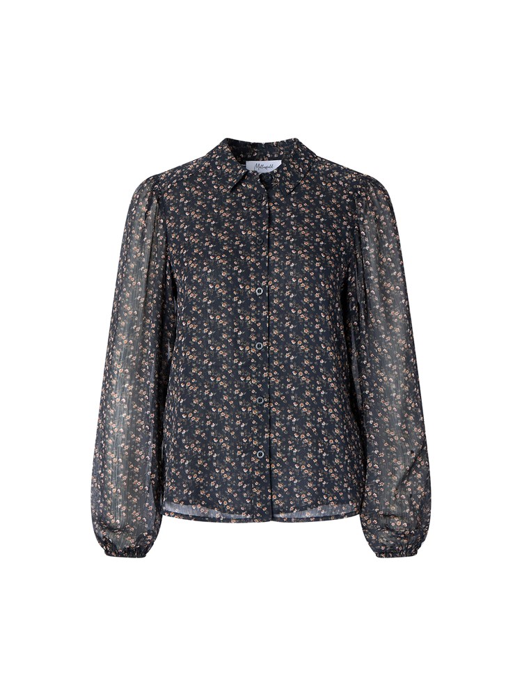 Brielle chiffon bluse 7513293_ID2-MELL-A25-Front_112_Brielle chiffon bluse ID2_Brielle chiffon bluse ID2 7513293.jpg_Front||Front