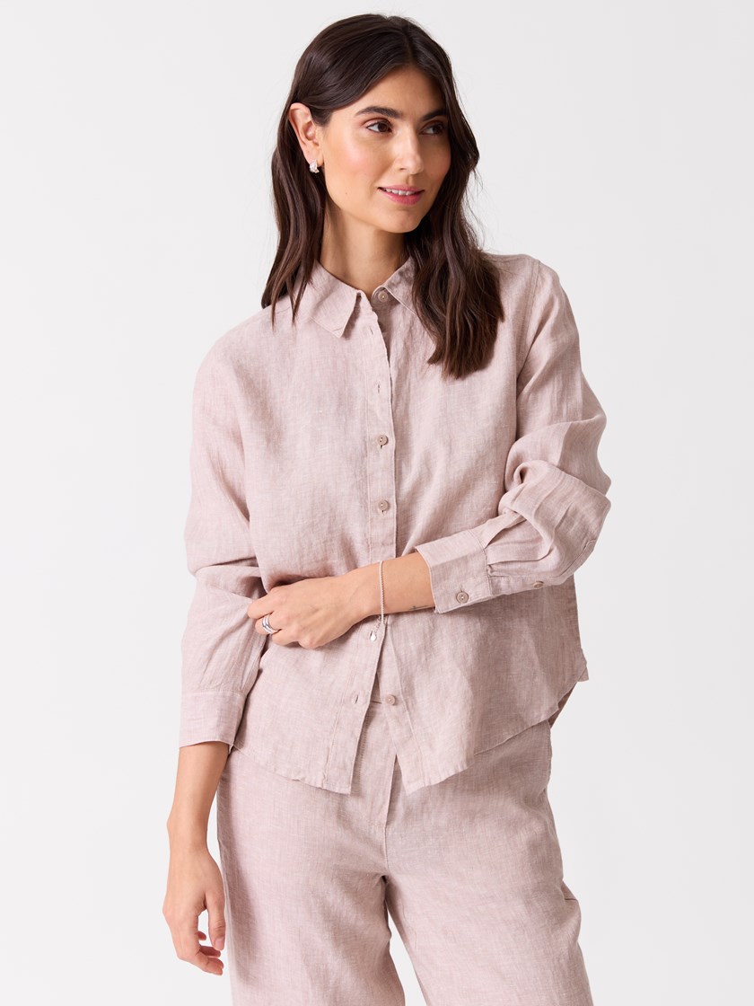 7513930 I5C 7513930_I5C-BLU-H26-Modell-Front_chn=vic_2572_Tula linskjorte I5C.jpg_Front||Front