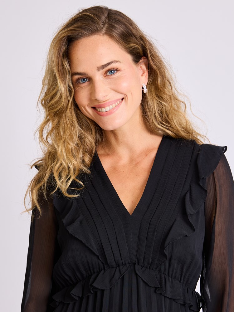 Frida kjole 7514122_ID2-MELL-W25-Modell-Front_chn=vic_957_Frida kjole ID2_Frida kjole ID2 7514122.jpg_Front||Front