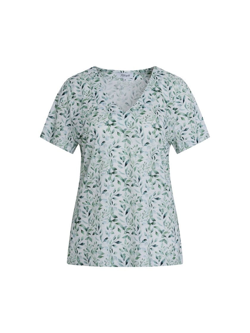 7514496 GNZ 7514496_GNZ-MELL-H26-Front_4246_Linnea mønstret t-skjorte GNZ.jpg_Front