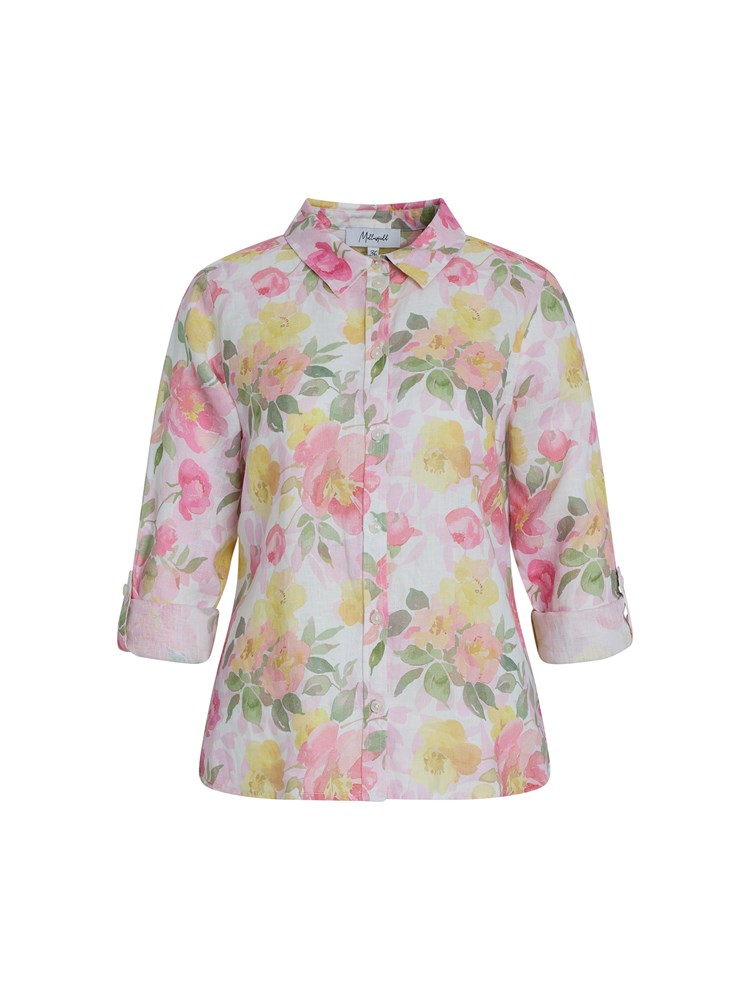 Louise linskjorte 7514516_MHU-MELL-H26-Modell-Front_chn=vic_5559_Louise linskjorte MHU 7514516.jpg_Front||Front