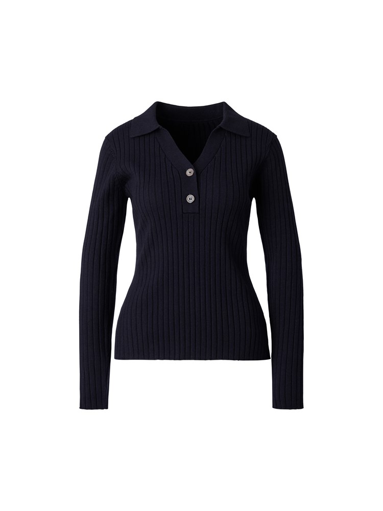 Bonnie polo genser 7514611_EM1-BLU-S26-Front_9606_Bonnie polo genser EM1_Bonnie polo genser EM1 7514611.jpg_Front||Front