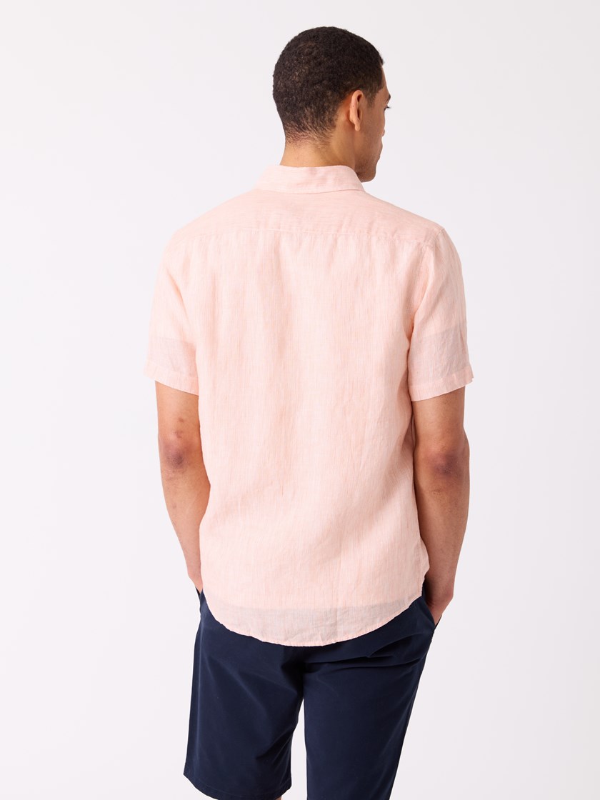 7515216 MKN 7515216_MKN-JEANPAUL-H26-Front_7051_Dillon stripet linskjorte_Dillon stripet linskjorte - Regular fit MKN.jpg_Front