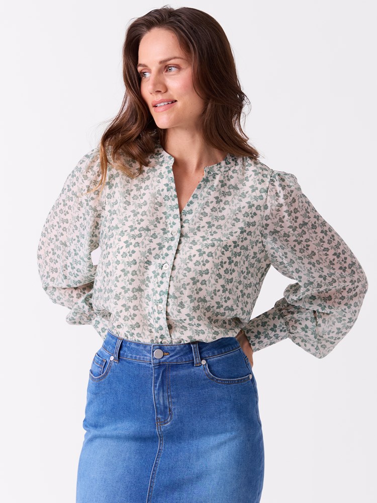Leanna bluse 7515395_GJC-MELL-S26-Modell-Front_chn=vic_761_Leanna bluse GJC_Leanna bluse GJC 7515395.jpg_Front||Front