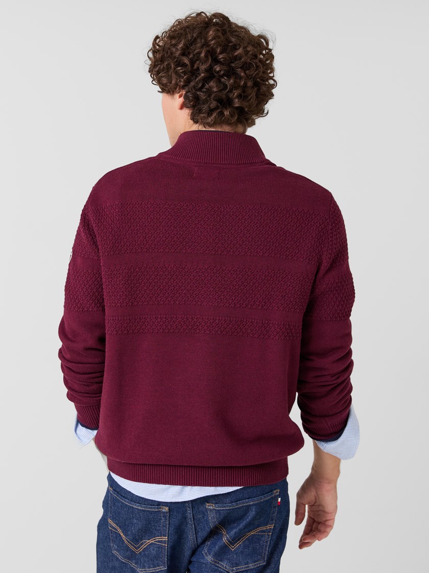 7515702 S83 7515702_S83-JEANPAUL-A26-Modell-Front_7113_Maceau zipneck S83.jpg_Front||Front