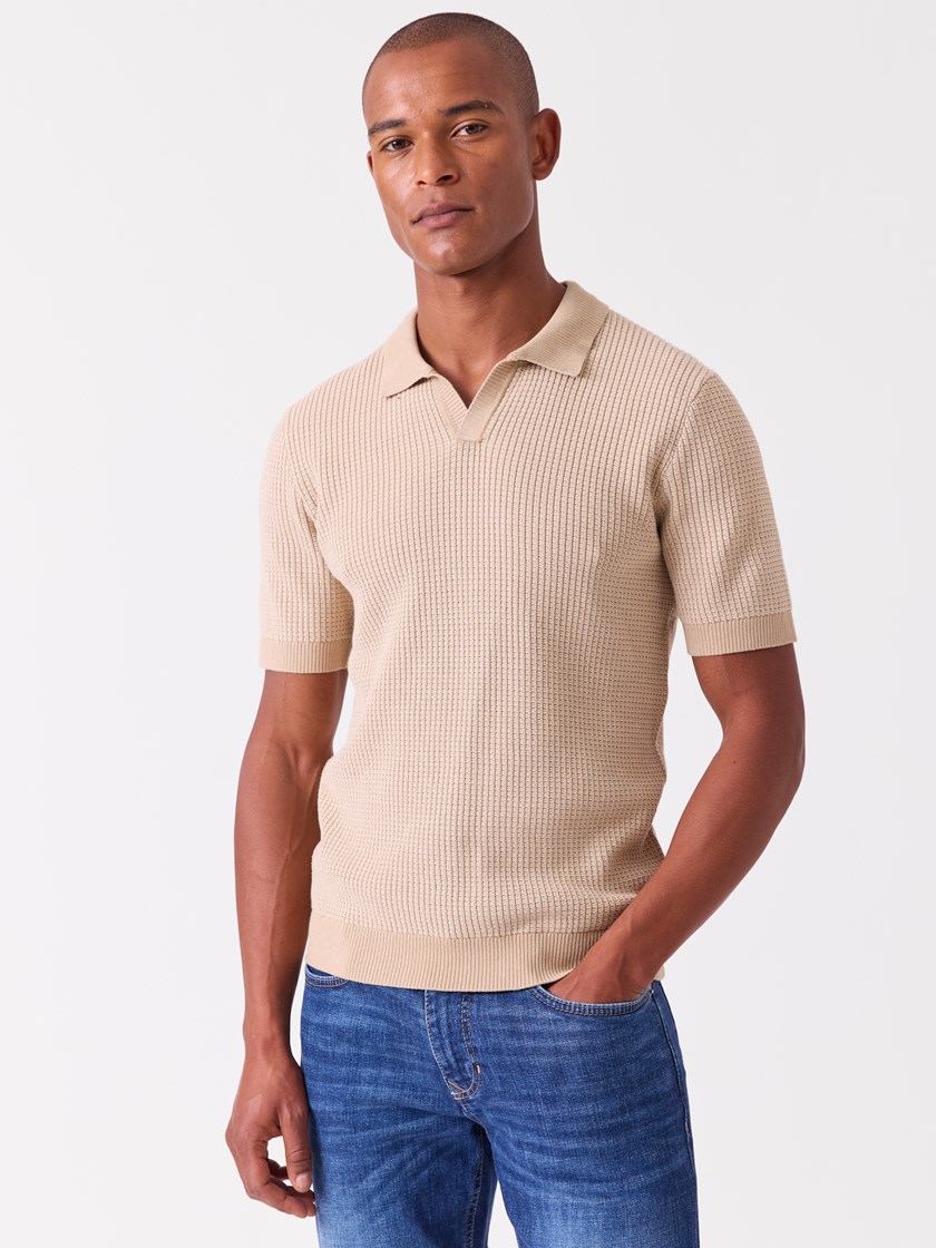 7516122 I2Q 7516122_I2Q-VESB-A26-Modell-Front_chn=vic_3774_Pearl kortermet polo I2Q.jpg_Front||Front