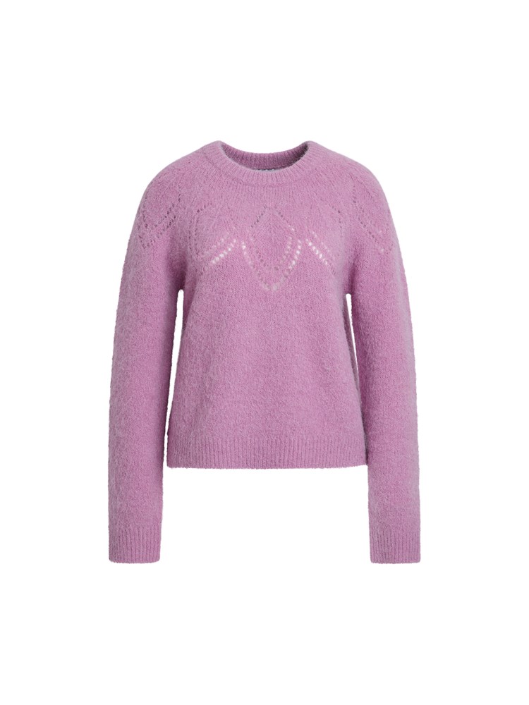 Crystal strikkegenser 7517044_MME-MELL-W26-Modell-Front_chn=vic_3568_Crystal strikkegenser MME.jpg_Front