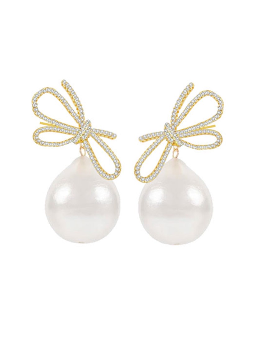 7253692 Q1G Ribbon crystal pearl ear g_Q1G_Ribbon Crystal Pearl Ear Q1G.jpg_